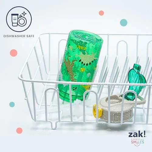 Zak Designs Barbie Sage 16oz Leak-Proof Straw Kids Water Bottle, Plastic | BPA-Free Durable Kid-Friendly thumbnail 8