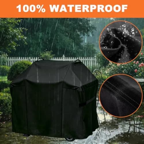 Blackhoso 65" Grill Cover for Weber Genesis II 4 Burner | Heavy Duty 600D Oxford Fabric thumbnail 5