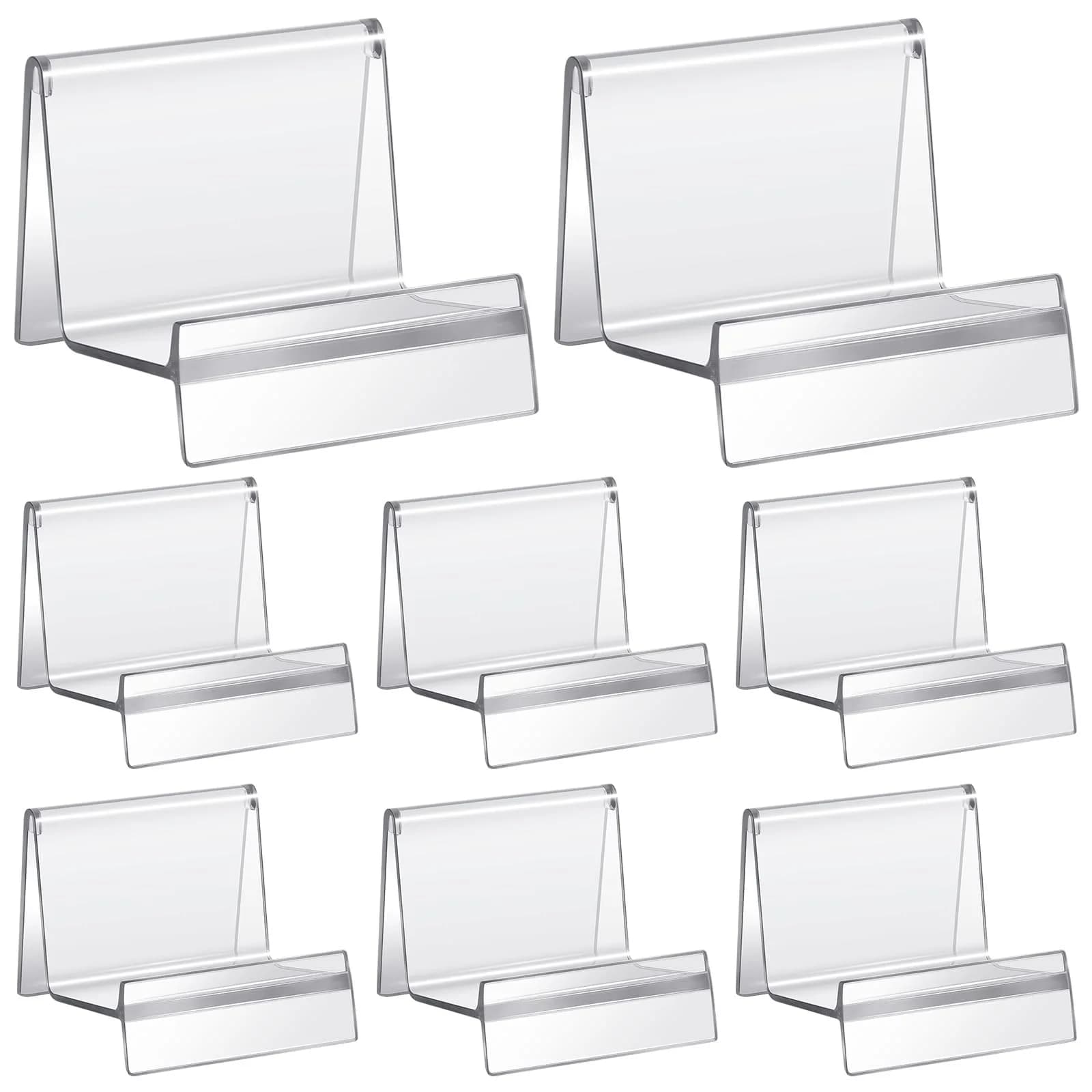 Weysat Clear Acrylic Purse Display Stands, 7.5 x 7 x 5 cm (8 Pcs) | Organize Handbags, Wallets, and Jewelry