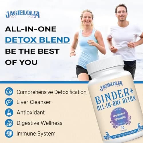 Jagielolia All-In-One Detox Binder Supplement 1500 MG | Liver & Gut Cleanse with Activated Charcoal & Zeolite thumbnail 5