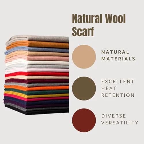 Novawo Wool Shawl Large Thick Pashmina Travel Scarf Winter Wraps for Women | Warm, Versatile & Classic thumbnail 4