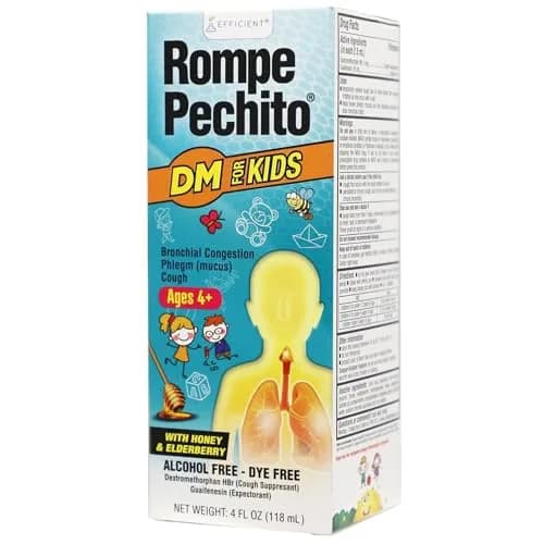 ROMPE PECHO Medicated Cough Syrup for Kids 4oz | Honey & Elderberry Expectoration Relief (70-120 chars) thumbnail 6