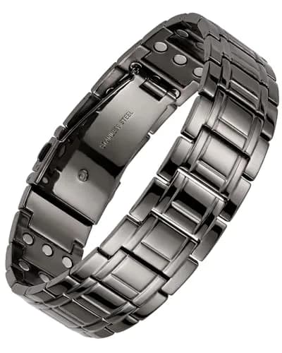 Feraco Magnetic Bracelet for Men Stainless Steel | 3500 Gauss, Adjustable, Hypoallergenic (70-120 chars) thumbnail 1