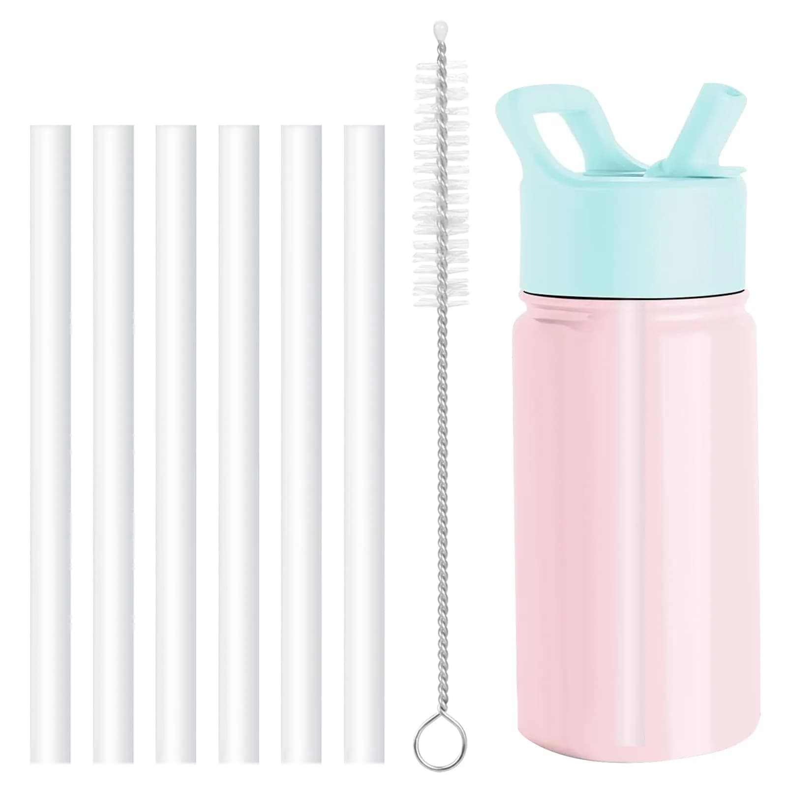 Bubrike Replacement Straws for 14oz Simple Modern Kids Water Bottle | BPA-Free & Dishwasher Safe — 14oz