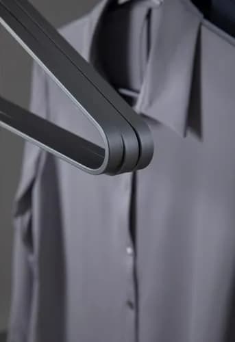 WONQEXZ Silver 6 Piece Coat Hangers | Extra Smooth & Durable Aluminum Alloy Support thumbnail 4