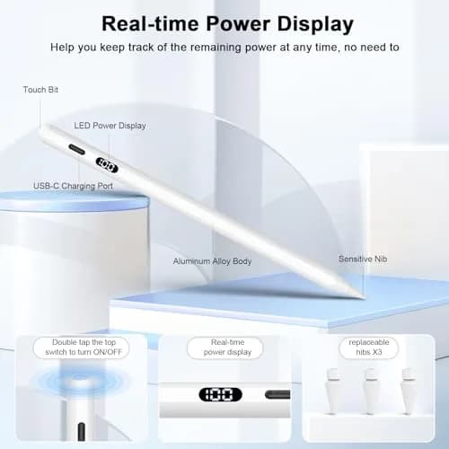 KOKABI iPencil 2nd Gen Stylus for iPad 6/7/8/9/10 | Precise Tilt & Palm Rejection thumbnail 3