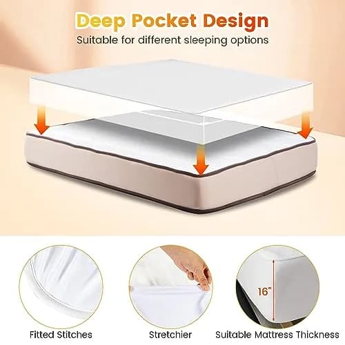 GORELAX Heated Mattress Pad Full Size 190cm x 137cm (75" x 54") | ETL Certified Electric Bed Warmer with 8 Heat Settings thumbnail 6