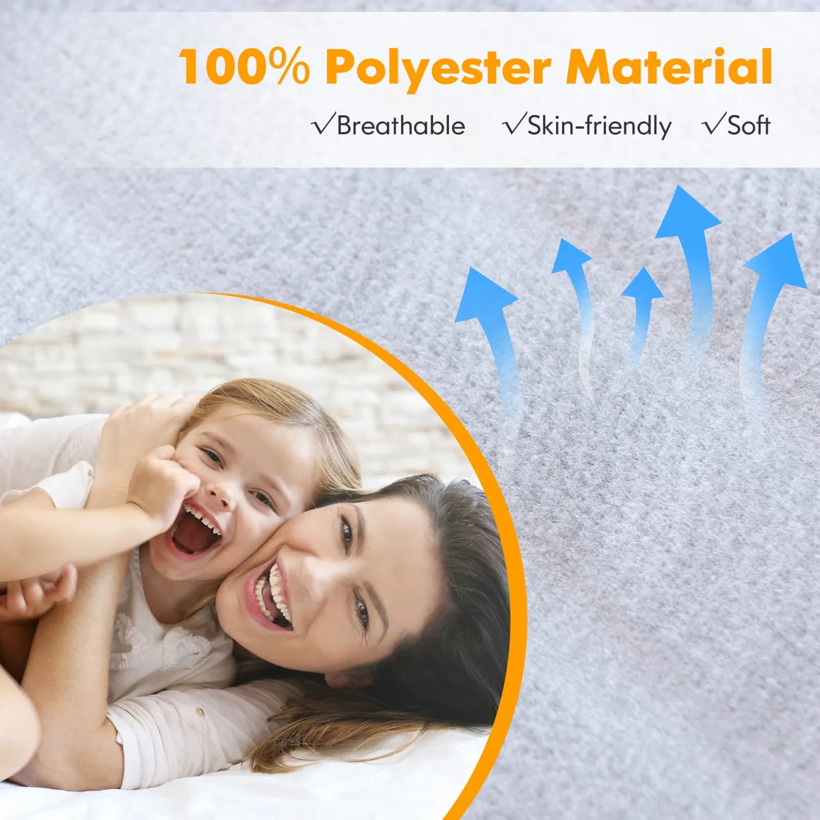 GORELAX Heated Mattress Pad Full Size 190cm x 137cm (75" x 54") | ETL Certified Electric Bed Warmer with 8 Heat Settings - view 2