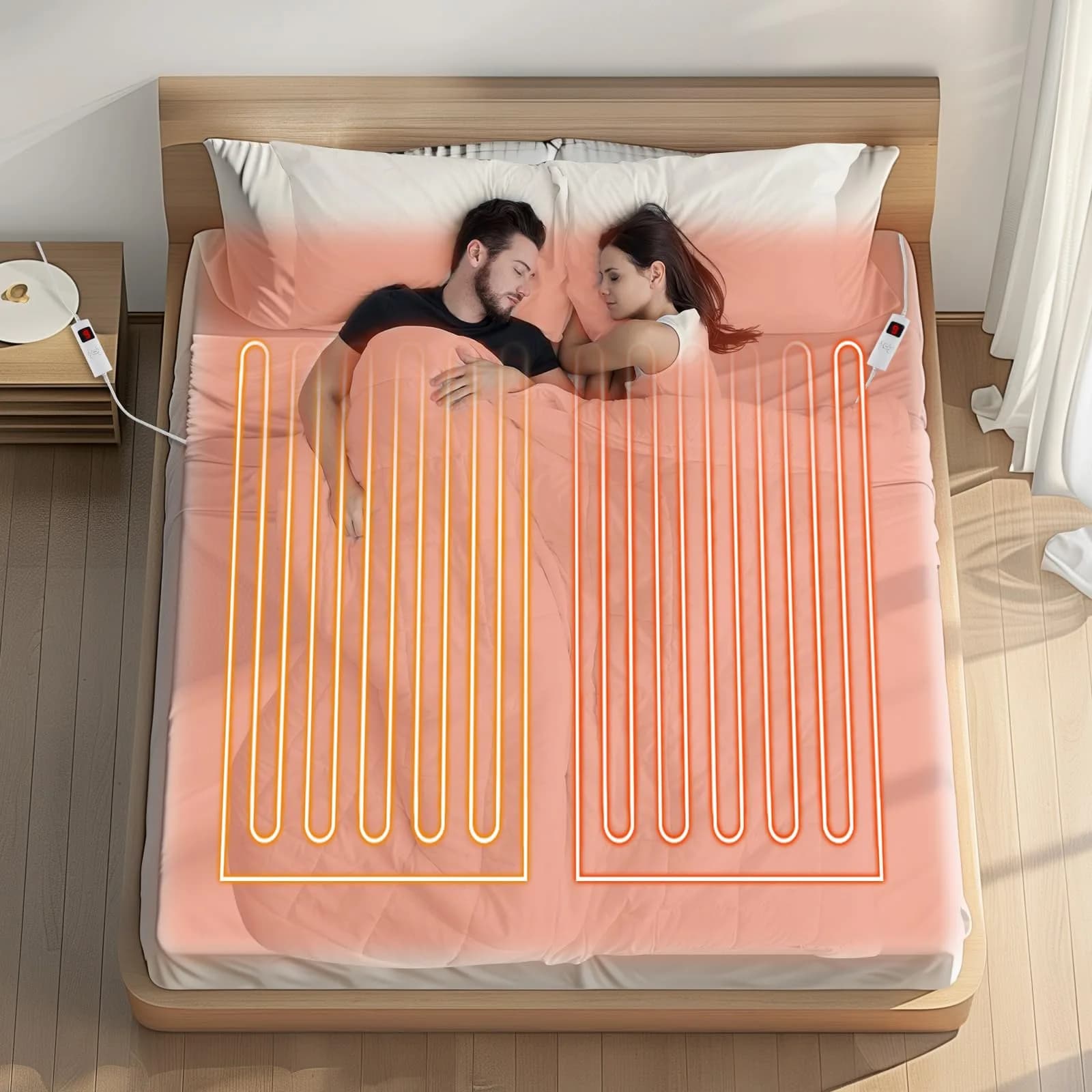 GORELAX Heated Mattress Pad King Size 203cm x 198cm (80 x 78 Inch) | ETL Certified, 9 Heat Settings, Dual Control - view 5