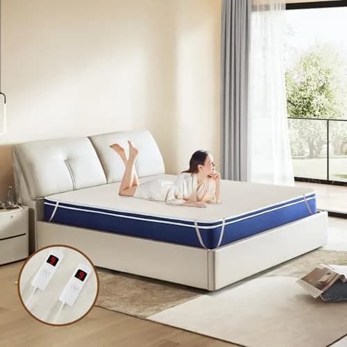GORELAX Heated Mattress Pad Queen Size 203cm x 152cm (80"x 60") | Dual Control, 8 Heat Settings, UL/ETL Certified thumbnail 2