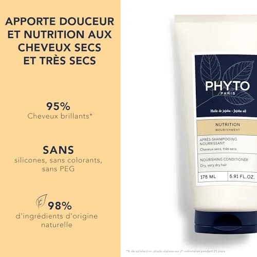PHYTO Nourishment Conditioner with Jojoba Oil for Dry Hair | Hydrating & Moisturizing (5.91 fl oz) thumbnail 2
