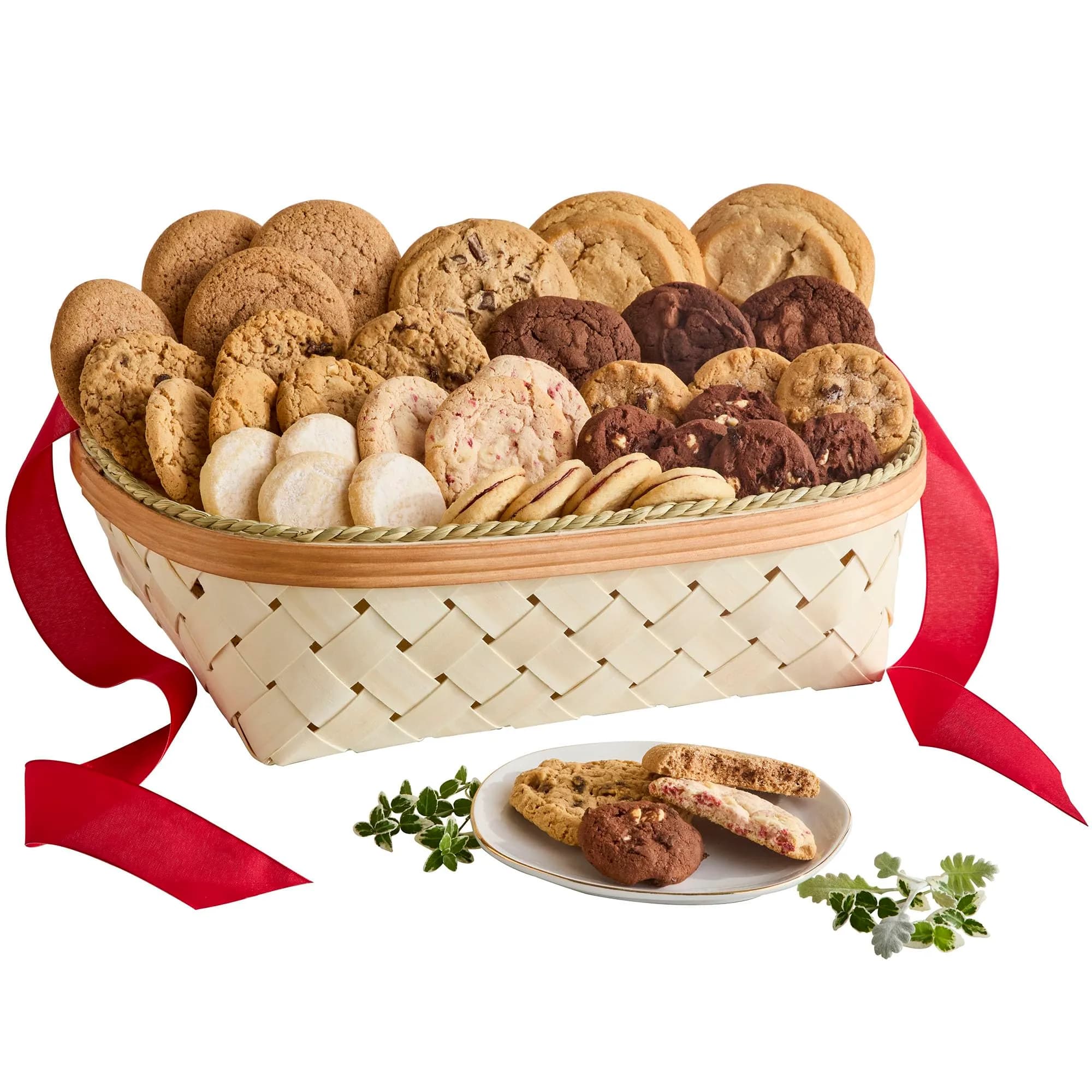 Harry & David Deluxe Holiday Cookie Gift Basket Assorted | Festive Gourmet Cookies, 45 Pieces, 1.2kg — 0.02 Ounce
