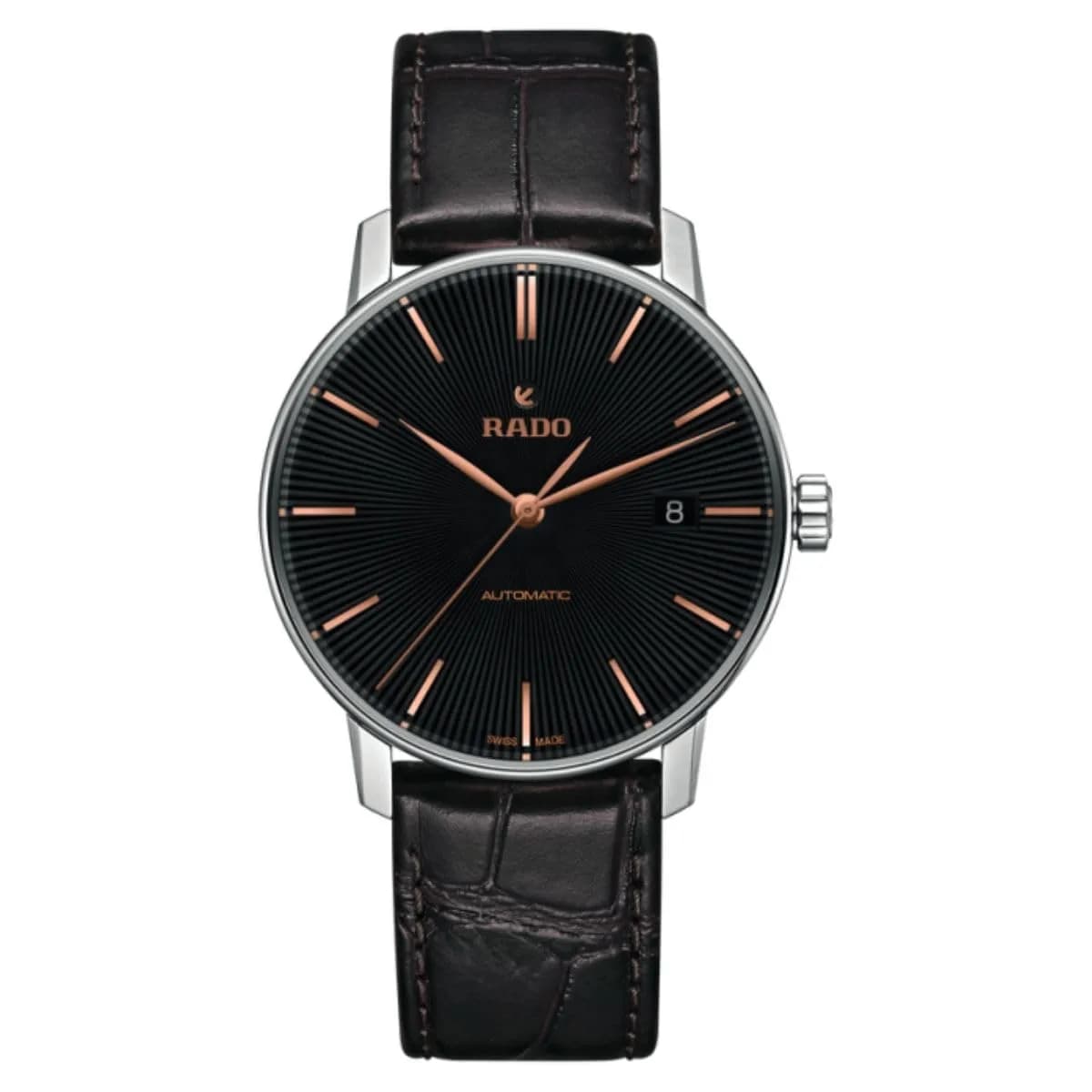 Rado Coupole Automatic Male with Black Dial & Swiss Movement | 37.7mm, Leather Strap - main product image