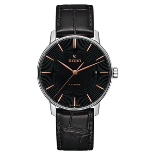 Rado Coupole Automatic Male with Black Dial & Swiss Movement | 37.7mm, Leather Strap thumbnail 1