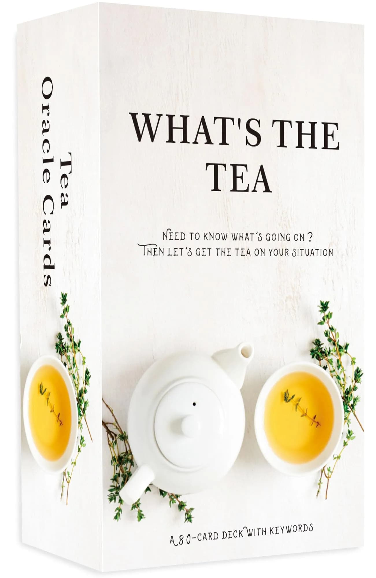 GZXINKE What's The Tea? Relationships Oracle Cards, Life Oracle Deck, for Beginners, Interpreting Career & Relationships, White — What's the Tea？