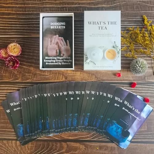 GZXINKE What's The Tea? Relationships Oracle Cards, Life Oracle Deck, for Beginners, Interpreting Career & Relationships, White thumbnail 5