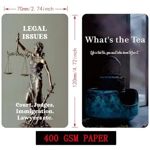 GZXINKE What's The Tea? Relationships Oracle Cards, Life Oracle Deck, for Beginners, Interpreting Career & Relationships, White thumbnail 3