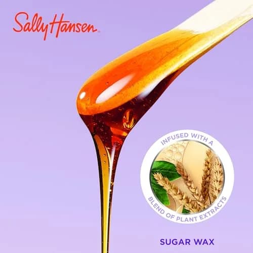 Sally Hansen Rinse-Off Sugar Wax Kit for Face & Bikini Hair Removal | 360ml (12.7 Fl Oz) | Vegan, No Drip Formula thumbnail 3