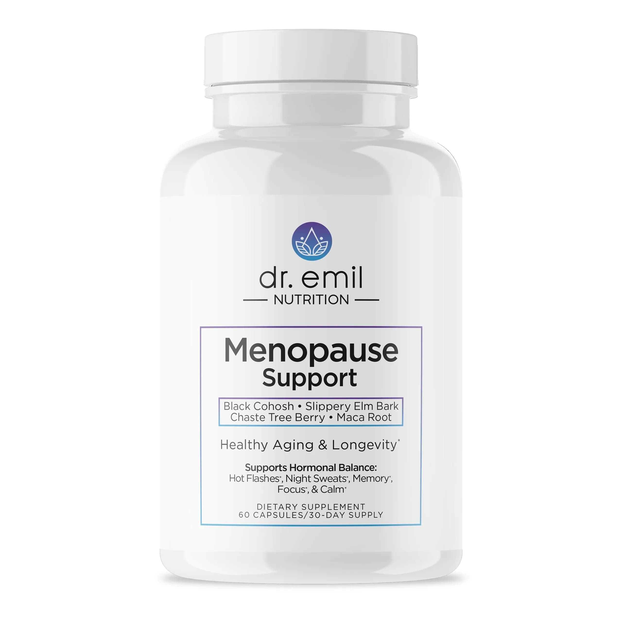 Dr. Emil Menopause Support, Herbal Blend, 60 Capsules | Hormone Balance & Symptom Relief — Capsule