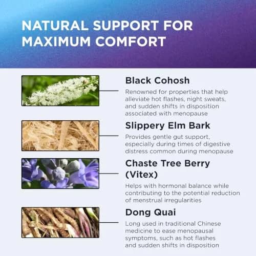 Dr. Emil Menopause Support, Herbal Blend, 60 Capsules | Hormone Balance & Symptom Relief thumbnail 5