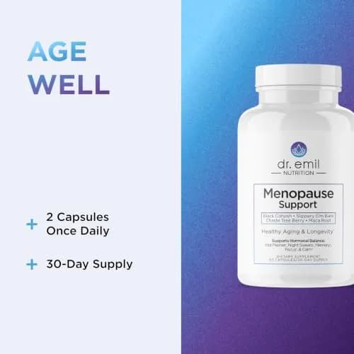 Dr. Emil Menopause Support, Herbal Blend, 60 Capsules | Hormone Balance & Symptom Relief thumbnail 6
