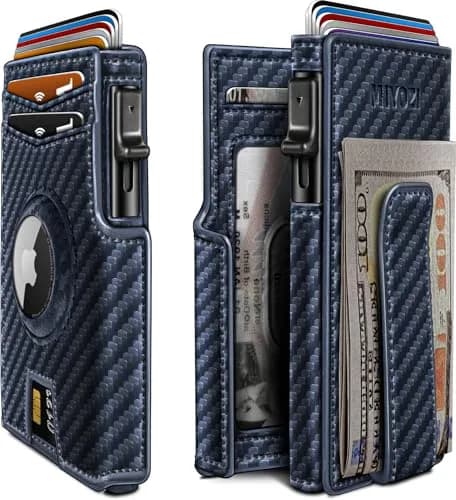 miyozi Airtag Wallet for Men with Money Clip Slim RFID Blocking Gift Box thumbnail 1