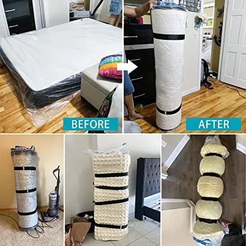 VacPack Queen Full Mattress Storage Vacuum Bag for Moving & Storage | Heavy Duty 4 Mil Plastic thumbnail 2