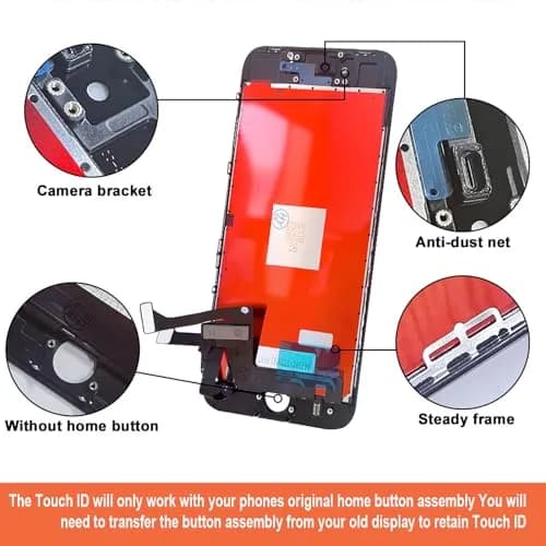 LMQ iPhone SE 2nd Gen Screen Replacement 4.7'' LCD Black | For iPhone 8/SE 2020 Models A1863, A1905, A1906 thumbnail 8