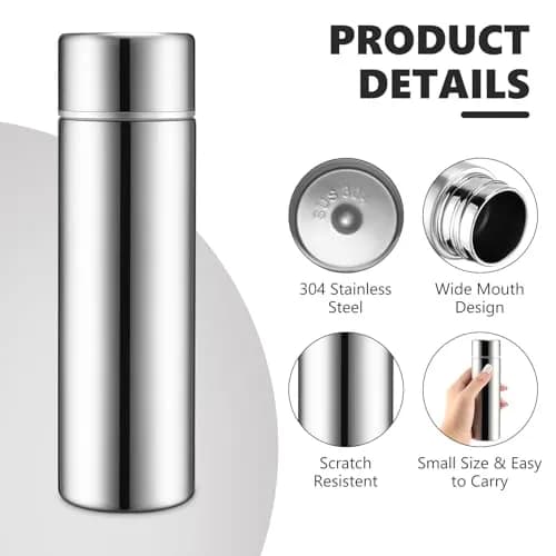 Vesici Mini Insulated Water Bottle 130ml | Portable Stainless Steel Flask for Travel & Kids thumbnail 3