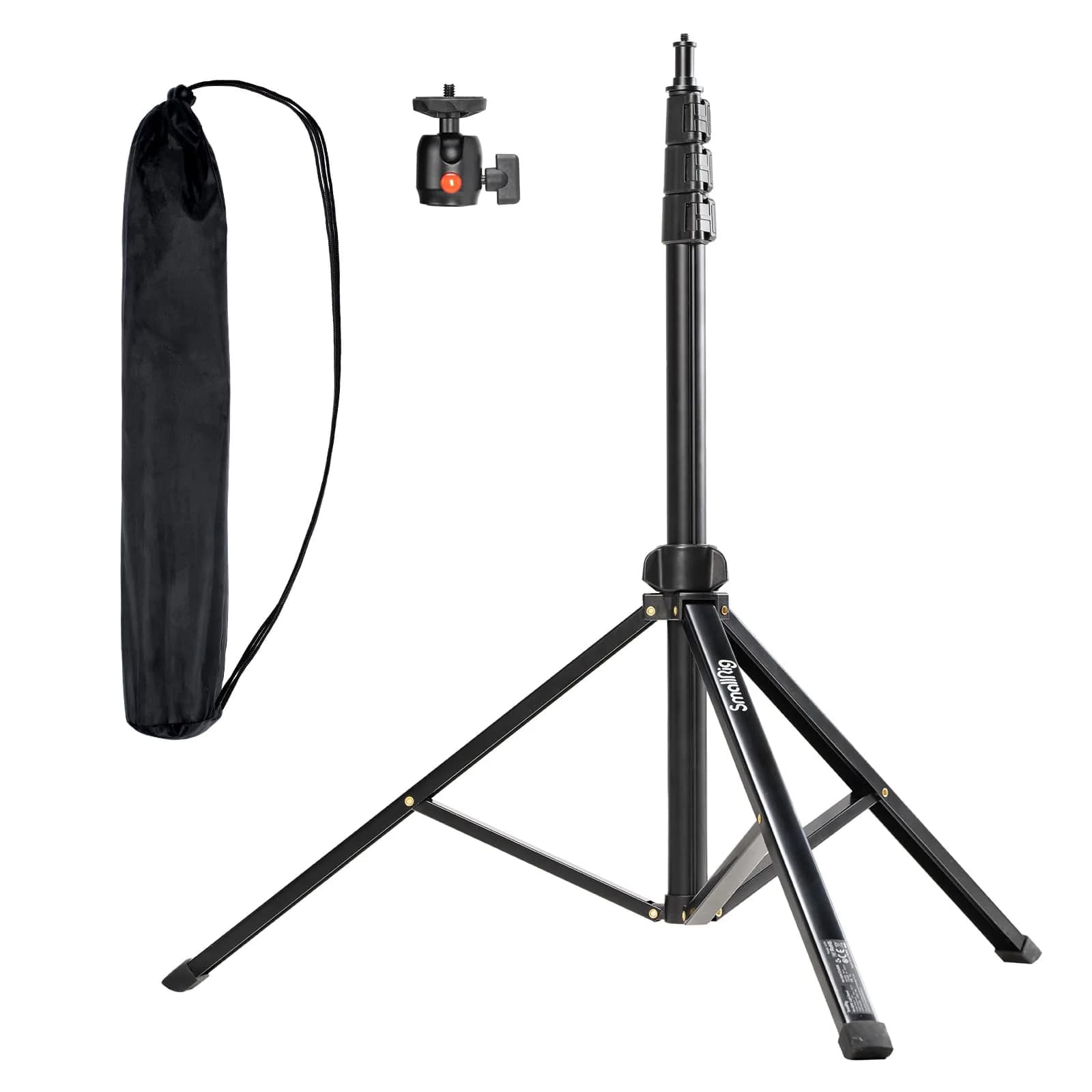 SMALLRIG RA-S200 Light Stand 6.6ft Aluminum Adjustable Support for Photography & Studio Use - main product image