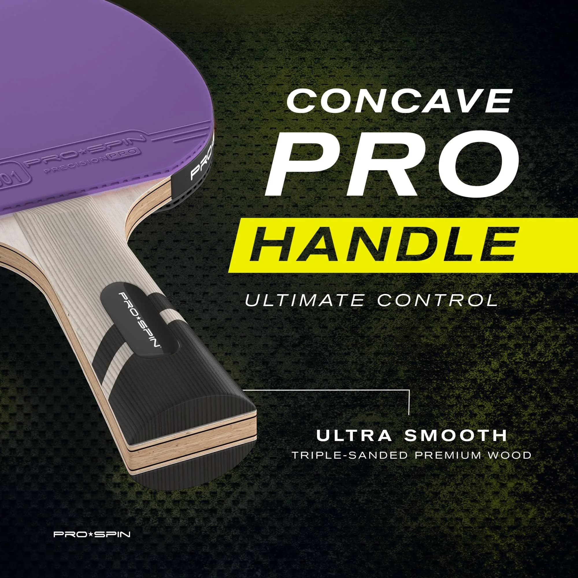 PRO-SPIN Carbon Fiber Table Tennis Rackets - Violet, 1-Pack - view 4