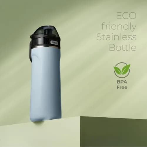 SIPX Insulated Water Bottle 18 oz | Leakproof Triple Insulated Stainless Steel, BPA-Free, Slim Durable Bottle for School, Gym & Office, Blue thumbnail 4