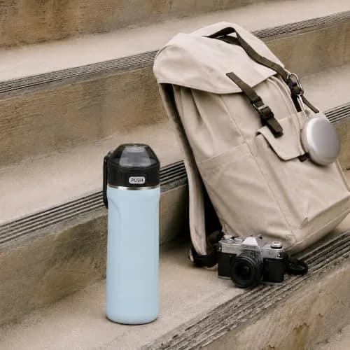 SIPX Insulated Water Bottle 18 oz | Leakproof Triple Insulated Stainless Steel, BPA-Free, Slim Durable Bottle for School, Gym & Office, Blue thumbnail 6