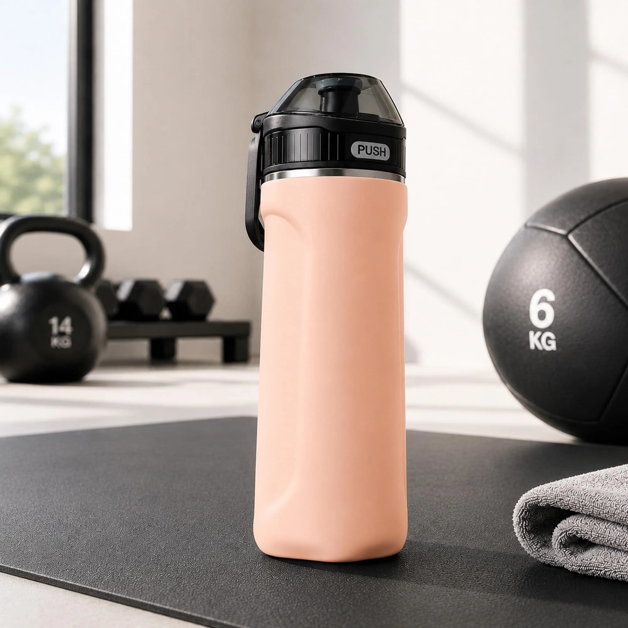 SIPX Stainless Steel Water Bottle 18oz | Keeps Cold 24hr, Leak Proof Straw Lid, Reusable, BPA-Free, Hiking thumbnail 5