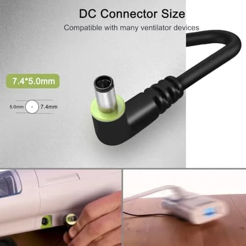 JUYOON 80W AC Adapter for DreamStation 2 CPAP 12V 6.67A | Universal Power Supply for Auto BiPAP Machines thumbnail 2