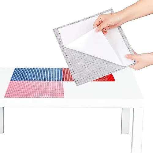 ZEAYEA Peel and Stick Baseplates 10 x 10 Inch | 12 Colors for Imaginative Play thumbnail 4