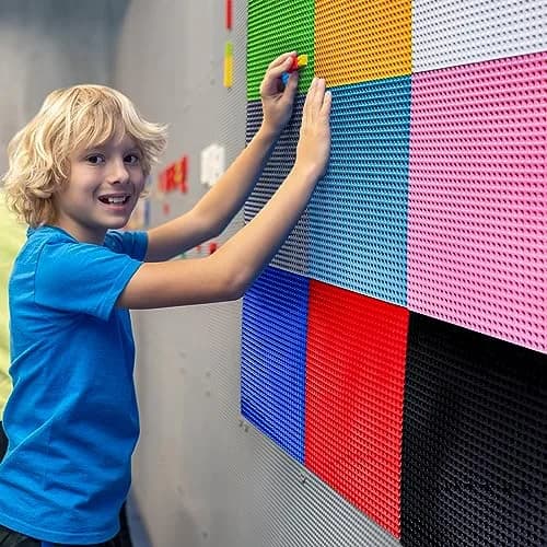 ZEAYEA Peel and Stick Baseplates 10 x 10 Inch | 12 Colors for Imaginative Play thumbnail 5