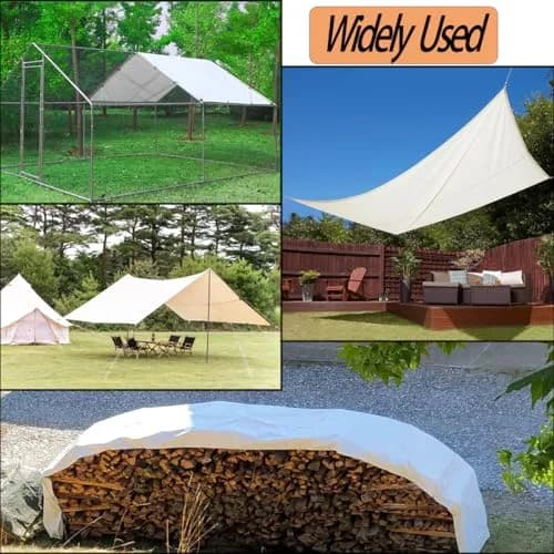 Ahpuhtan Chicken Coop Cover Waterproof 11.3 ft x 6.3 ft | UV & Rain Resistant for Winter thumbnail 5