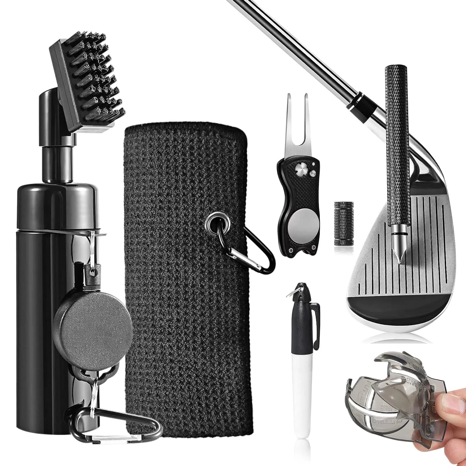 HUIJUTCHEN Golf Club Cleaning Kit | Complete Golf Accessories for Men & Women