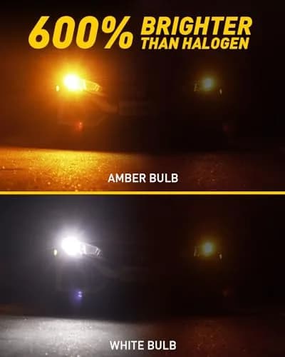 AUXITO 3157 Switchback LED Bulbs 3057 3457 4157 Dual Color Amber/White | Error-Free Turn Signal & DRL thumbnail 3