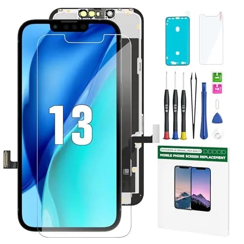 FFtopu iPhone 13 Screen Replacement Kit 6.1" LCD Display with Digitizer Assembly | Full HD Screen Repair for Models A2633 A2482 A2631 A2634 A2635 thumbnail 1