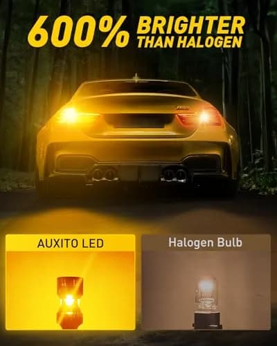 AUXITO CANBUS 7440 LED Bulbs Amber Yellow | Error-Free Turn Signal Lights, Pack of 2 thumbnail 3