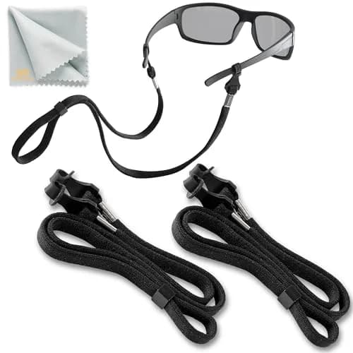 SIGONNA Eyeglasses String Holder Strap - Eyewear Neck Chain for Men Women | 27 in Adjustable Black thumbnail 1