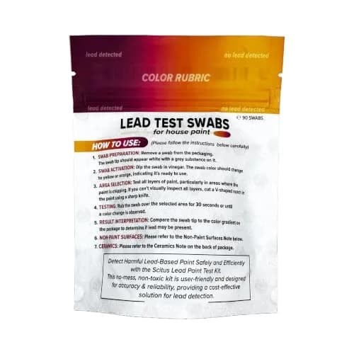 SCITUS KNOW, UNDERSTAND Lead Test Kit for Paint, Ceramics & More | Fast, Accurate Home Lead Detection (90 Count) thumbnail 1