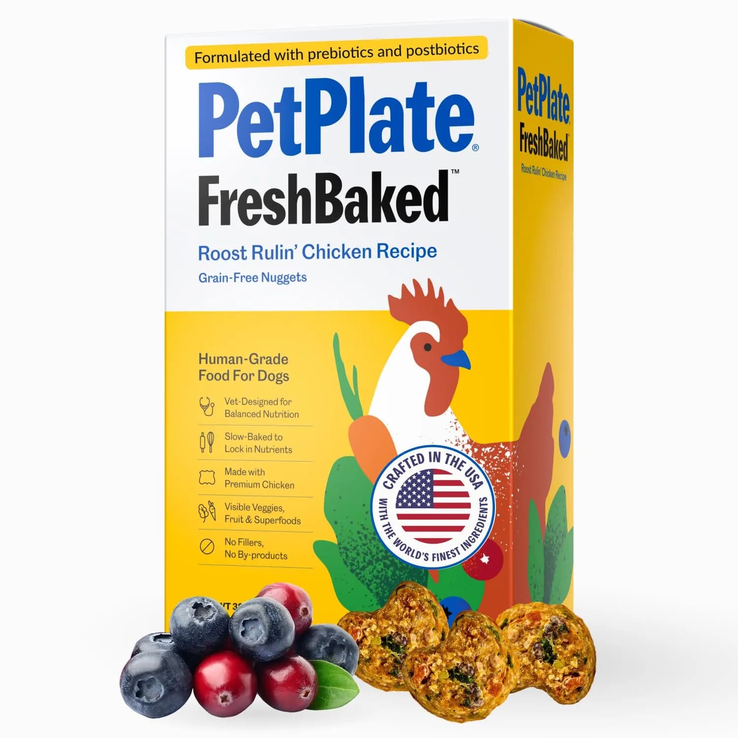 PetPlate Roost Rulin' Chicken Air-Dried Dog Food 2lbs | Human-Grade, Grain-Free, Supports Digestion & Fresh Breath