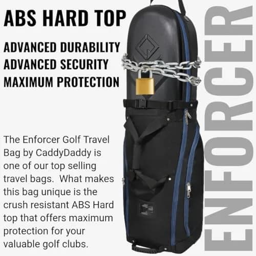 CaddyDaddy Enforcer Golf Travel Bag Crush Resistant Hard Top Protection | Airline Approved Durable Case thumbnail 3