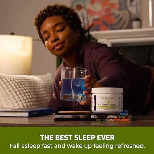 BIOptimizers Sleep Breakthrough Blueberry 202.5 g | Non Habit Forming, Melatonin-Free, Natural Sleep Support thumbnail 3