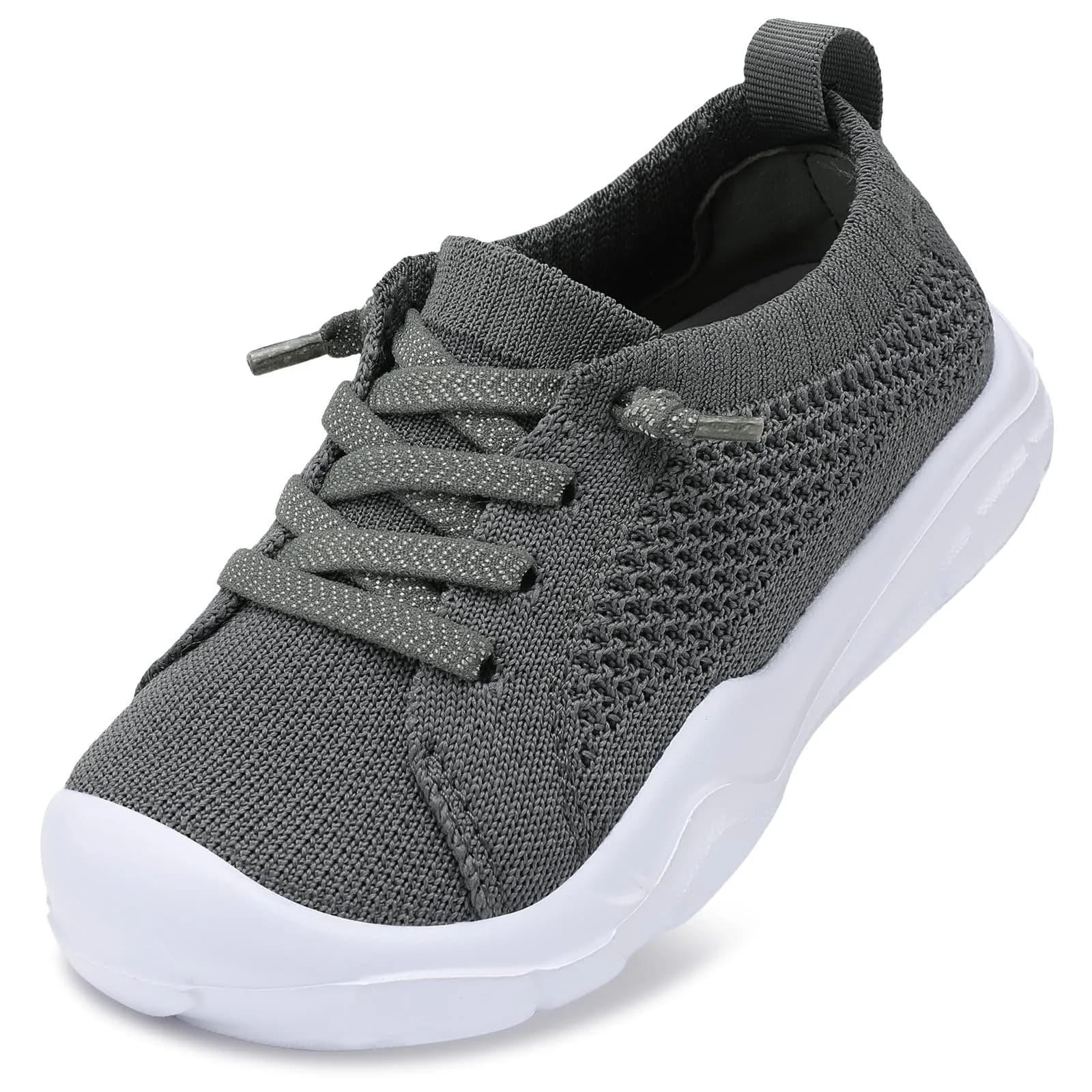LeIsfIt Toddler Sneakers Boys Girls Lightweight Slip-On Shoes Dark Grey 6 | Breathable, Easy Slip-On, Non-Slip for Active Toddlers