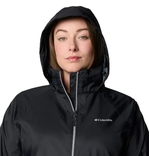 Columbia Switchback IV Rain Jacket, Black, X-Small | Lightweight, Packable Waterproof Rainwear thumbnail 6
