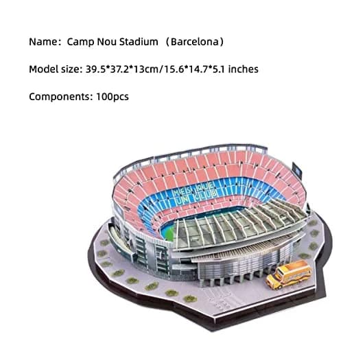 ISFIBA Camp Nou Stadium 3D Puzzle 37.8cm x 39.6cm (14.9" x 15.6") | Educational STEM Toy for Ages 12+ thumbnail 2